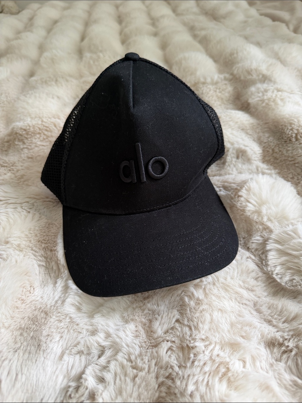 Alo Black Trucker Hat